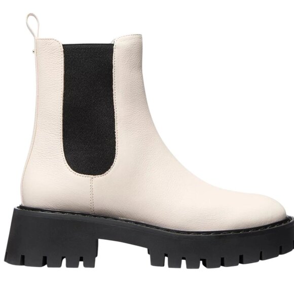 Michael Kors Women's Asher Leather Lug Ankle Booties Cream Size 11, MSRP: 175$ - Picture 2 of 3